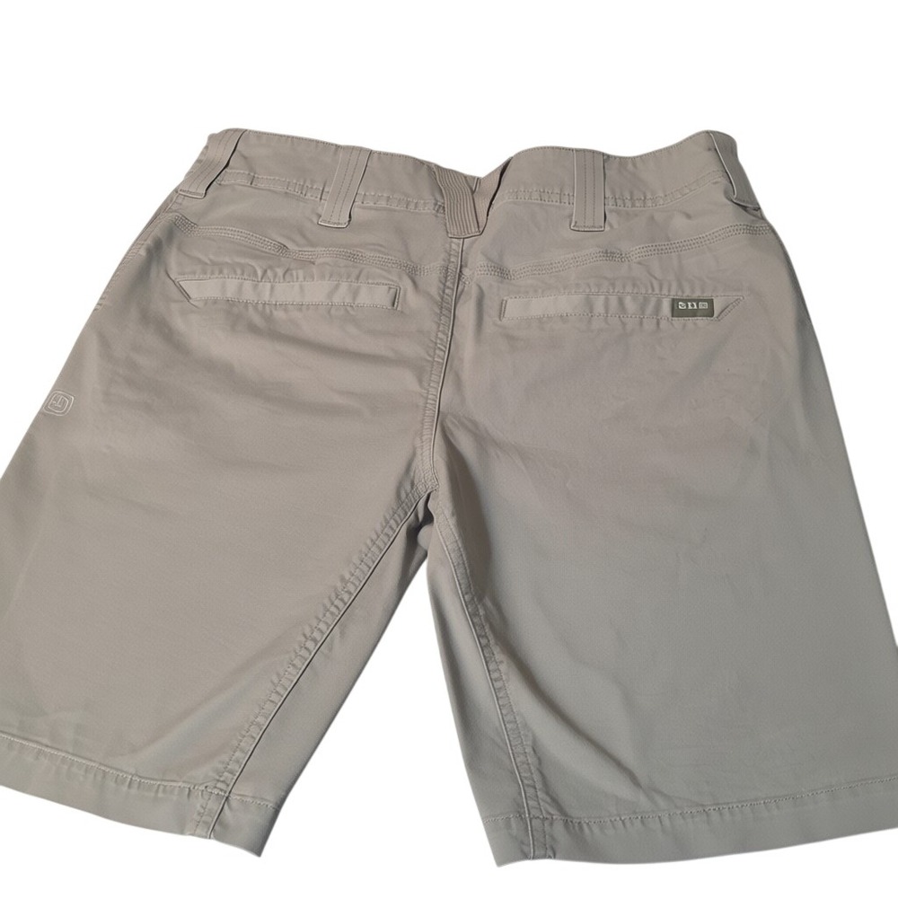 WearFirst Cargo Shorts Men 40 Khaki Tan Ripstop Free-Band Stretch Utility